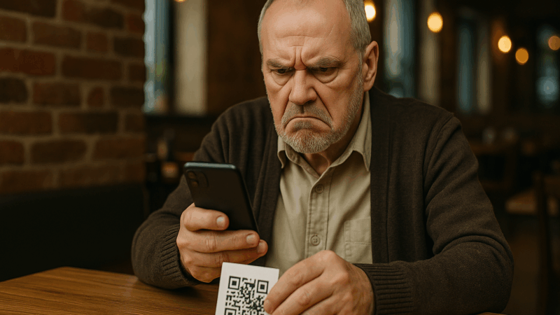 Kan jeg bare få en meny, takk?